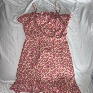 Altar'd State Pink Floral Mini Dress